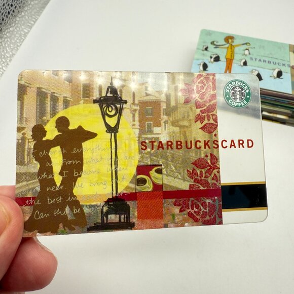 Lot of 30 Starbucks Cards 2003 to 2008 Italian Romance Braille Dragon – Nice! - Picture 3 of 11